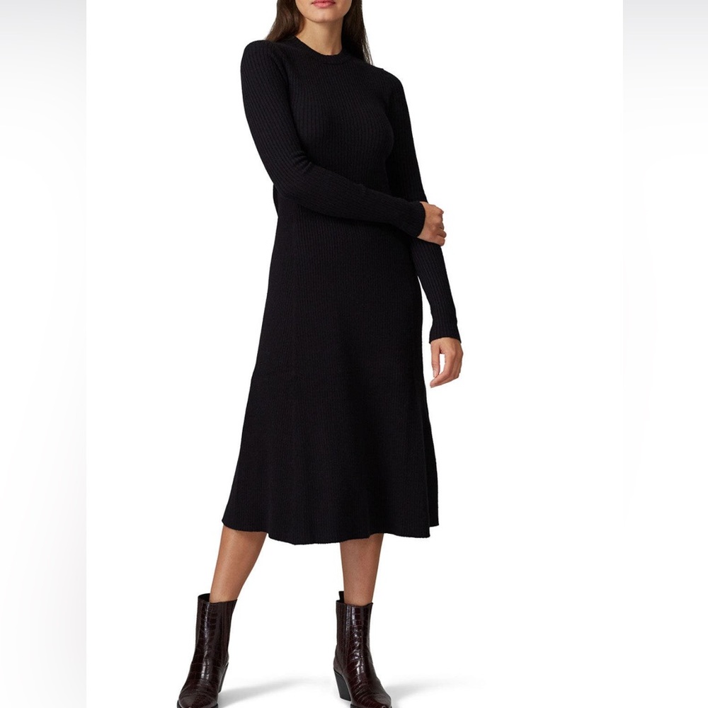 Caara Black Ribbed Sweater Dress - Picture 9 of 9
